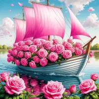 Пазл Розовые паруса