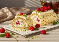 Пазл Рулет с малиной 