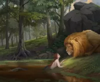 Пазл Русалка и лев