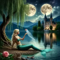 Пазл Русалка на берегу