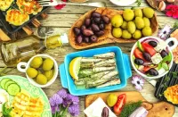 Пазл С оливковым маслом