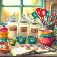 Пазл Сахар, рис, мука