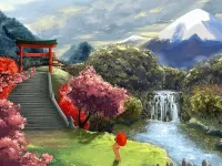 Пазл Сакура Гейша