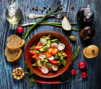 Пазл Салат в миске