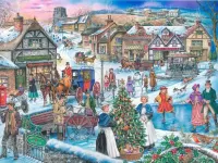 Пазл Сельская елка