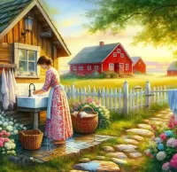 Пазл Сельская жизнь