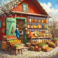 Пазл Сельский магазин