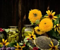 Пазл Семечки с огурцами