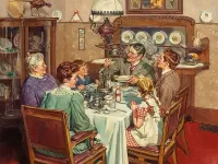 Пазл Семейный обед