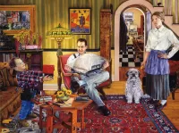 Пазл Семья дома