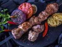 Пазл Шашлык и овощи 