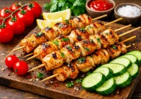 Пазл Шашлыки и овощи 