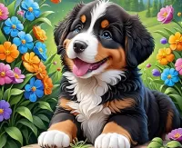 Пазл Щенок зенненхунда