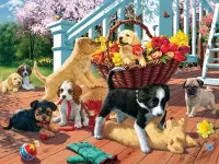 Пазл Щенячьи игры