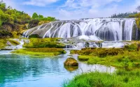 Пазл Широкий водопад