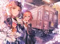 Пазл Школьницы