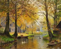 Пазл Шпревальд осенью