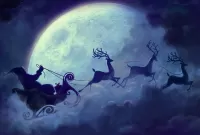 Пазл Силуэты при Луне