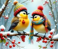 Пазл Синички