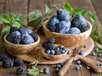 Пазл Синие  ягоды