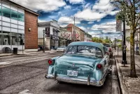 Пазл Синий автомобиль