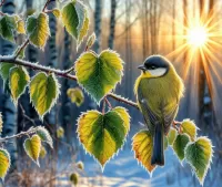 Пазл Синица