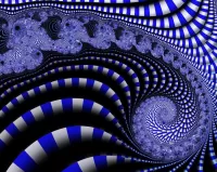 Пазл Синий фрактал