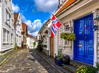 Пазл Синяя дверь