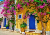 Пазл Синяя дверь