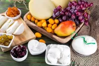 Пазл Сыр и фрукты