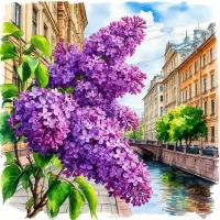 Пазл Сирень