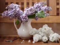 Пазл Сирень в кувшине