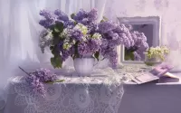Пазл Сиреневое отражение