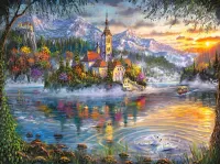 Пазл Сказочное озеро