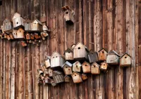 Пазл Скворечники