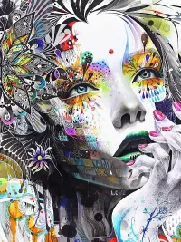 Пазл Смешанное лицо