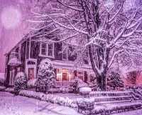 Пазл Снег идет