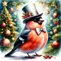 Пазл Снегирь