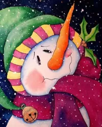 Пазл Снеговик