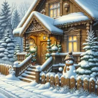 Пазл Снеговик