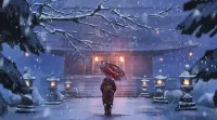 Пазл Снежная ночь
