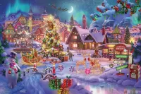 Пазл Snowy Christmas Eve