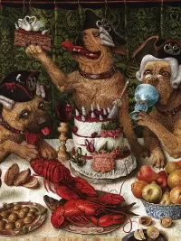 Пазл Собачий пир