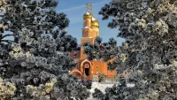 Пазл Собор зимой