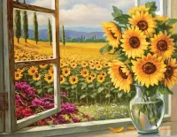 Пазл Солнечный букет