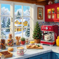 Пазл Солнечное утро Рождества