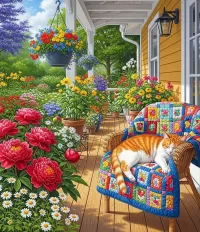 Пазл СОН СРЕДИ ЦВЕТОВ