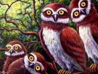 Пазл Совушки