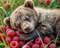 Пазл Спящий медвежонок 