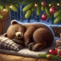 Пазл Спящий медвежонок